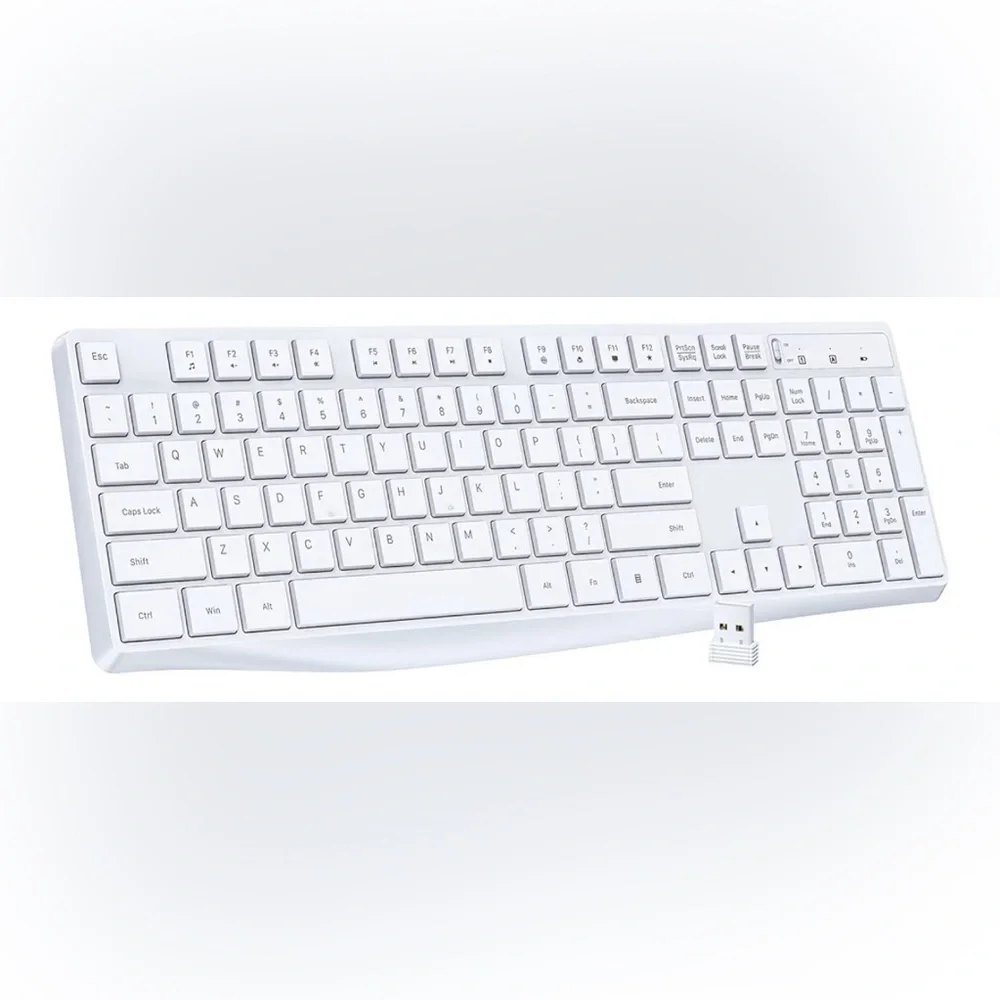 Lovaky Wireless Keyboard, 2.4G Ergonomic Wireless Computer Keyboard